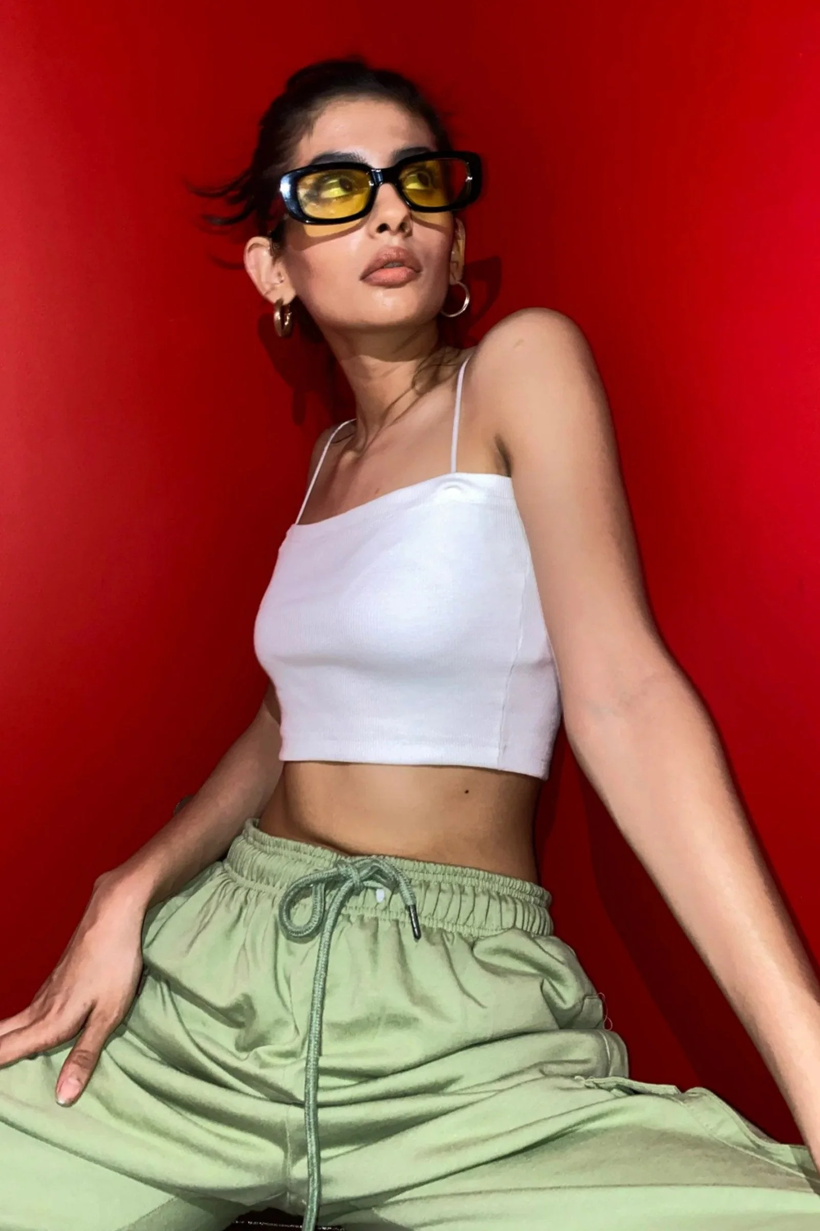 White Ribbed Camisole - Image 3