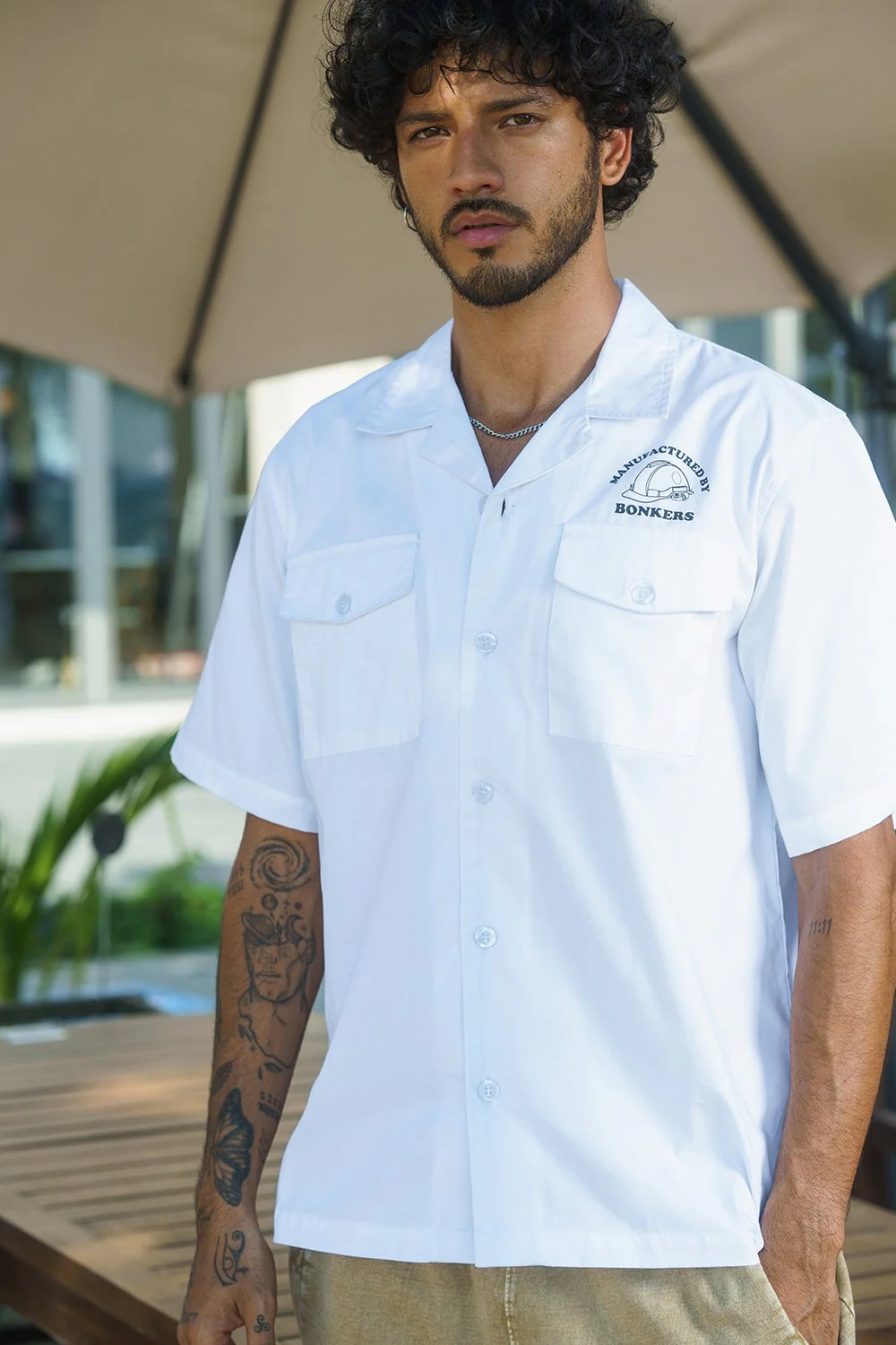 White Utility Heavyweight Shirt