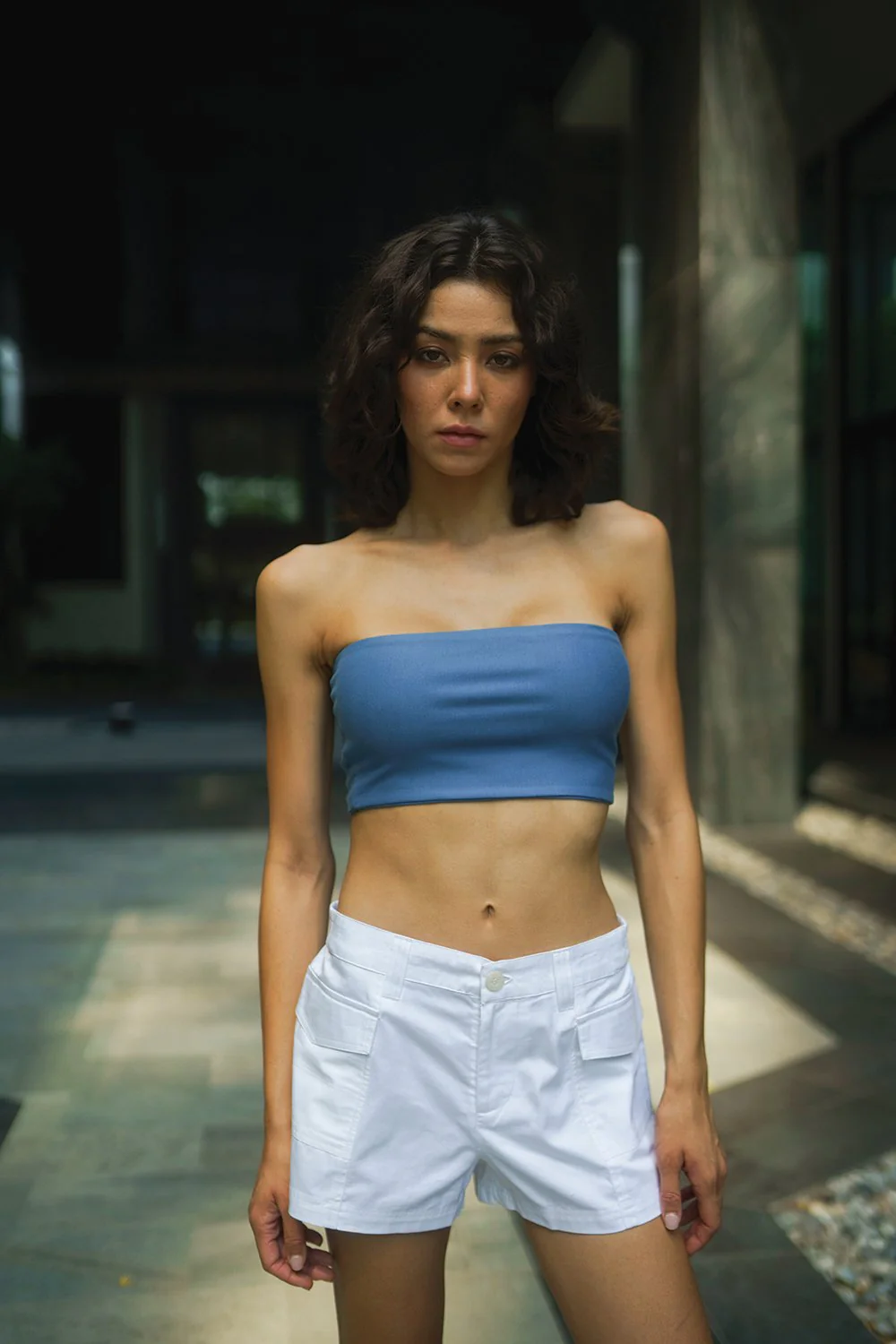 White Utility Shorts - Image 2
