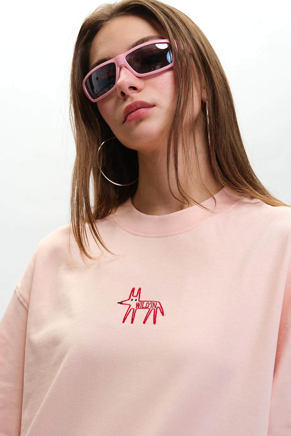 Wild-In Embroidered Premium Oversized T-shirt - Image 2