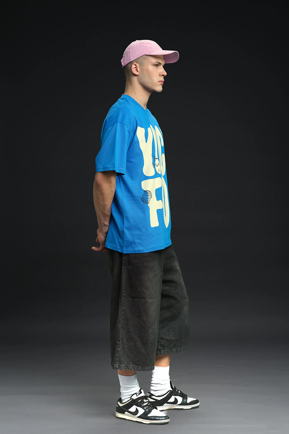 Yuck Fou Blue Oversized T-shirt - Image 6